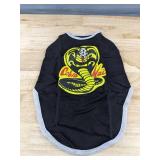 Cobra Kai Dog Shirt, Black, Large - Brand New