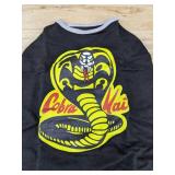 Cobra Kai Dog Shirt, Black, Large - Brand New