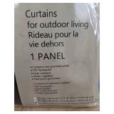 Teal Outdoor Curtain Panel, 54" x 108" - Brand New