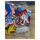 DIY Felt Christmas Tree Kit with Velcro Decorations and Lights, 42 in Tall - Brand New