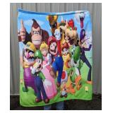 Super Mario Throw Blanket 50" x 60" - Brand New