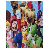 Super Mario Throw Blanket 50" x 60" - Brand New