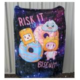Risk It For A Biscuit 40" x 50" Throw Blanket - Brand New