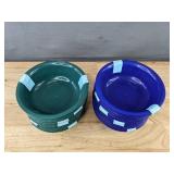 36 BPA-Free Small Plastic Bowls, Blue & Green - Brand New