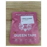 Queen Tape Hypoallergenic Mouth Tape 6 Packs, 30 Strips Each - Brand New