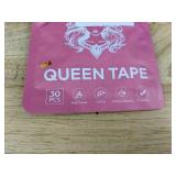 Queen Tape Hypoallergenic Mouth Tape 6 Packs, 30 Strips Each - Brand New