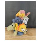 Moon and Stars Plush Toys - Stackable Animals & Spaceship Set - Brand New