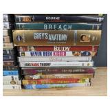 136 DVDs - Assorted Movies and TV Series - Simpsons, NCIS, Cosby, 27 Dresses *C