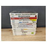 13 Nintendo Wii Games - Super Mario Bros, Just Dance 2, Wii Fit, Bowling, Game Night *C