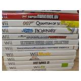 13 Nintendo Wii Games - Super Mario Bros, Just Dance 2, Wii Fit, Bowling, Game Night *C