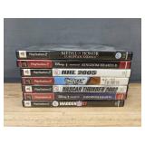 7 PlayStation 2 Games - NASCAR, Kingdom Hearts, Madden, Medal of Honor *C