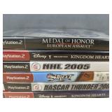 7 PlayStation 2 Games - NASCAR, Kingdom Hearts, Madden, Medal of Honor *C