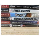 7 PlayStation 2 Games - NASCAR, Kingdom Hearts, Madden, Medal of Honor *C