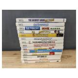 14 Nintendo Wii Video Games - Sports, Dance, Family, Action *C