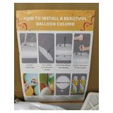 Balloon Column Kit with Telescopic Metal Pipes and Balloon Clips - Brand New