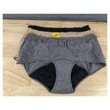 Hanes Comfort Period Underwear Boyshorts 3-Pack, Size 9/2XL - Brand New