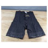 Rago High Waist Lace Leg Shaper Black XL $75 Retail - Brand New