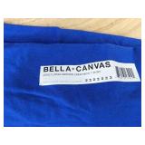 3 Bella+Canvas Long Sleeve T-Shirts - Medium & Small in Gray, Blue & White - Brand New