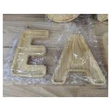 Wooden Charcuterie Boards - Rabbit EARS Set, 6 Pieces - Brand New