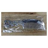 Resellers Dream! 17 Silver Color Metal Hair Combs, Peacock Design - Brand New