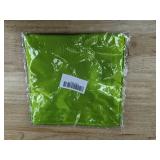 2 Lime Green Satin Polyester Scarves - Brand New