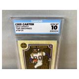 Cris Carter 2022 Legacy Time Machines #TM-25 Graded Diamond GEM Mint 10