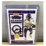 Adam Thielen Autographed 2019 Panini Contenders Minnesota Vikings NFL Card *I