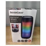 SilverCrest Bluetooth Speaker, LED, TWS, 16-Hour Battery - Brand New *P