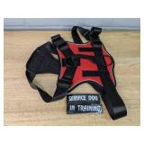 Brand New XL Service Dog In Training Harness with Velcro Straps *P