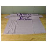 Gildan Domestic Violence Awareness T-Shirt Adult Large, Purple - Brand New *P