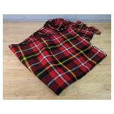 3 Scarves - Red Plaid, Black/Silver/White, Beige Infinity - Brand New *P