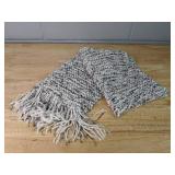 3 Scarves - Red Plaid, Black/Silver/White, Beige Infinity - Brand New *P