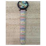 Colorful Analog Watch with Patterned Strap - Brand New *P