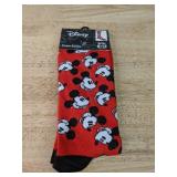 Disney Crew Socks 2-Pack - Mickey Mouse and Stitch, Size 9-13 - Brand New *P