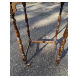 Vintage Wood Telephone Stand with Phone Book Shelf Great DIY Project *P