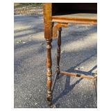 Vintage Wood Telephone Stand with Phone Book Shelf Great DIY Project *P