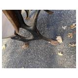 Antique Wood and Cast Iron School Desk, 28.5"H x 21.5"W *P