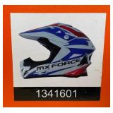 Brand New MX Force MHS39 Jet Motocross Helmet - Red, White & Blue - Adult Size Medium