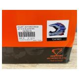 Brand New MX Force MHS39 Jet Motocross Helmet - Red, White & Blue - Adult Size Medium