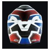 Brand New MX Force MHS39 Jet Motocross Helmet - Red, White & Blue - Adult Size Medium