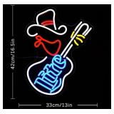 Miller Lile Cowboy Guitar LED Neon Beer Sign - Brand New
