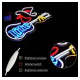 Miller Lile Cowboy Guitar LED Neon Beer Sign - Brand New