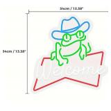 Budweiser Welcome Frog Beer LED Neon Sign - Brand New