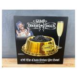 Snoop Doggie Doggs Off the Chain Deluxe Gold Pet Bowl - Brand New