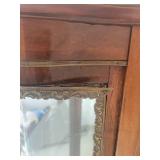 Antique French 3 Shelf Display Curio Cabinet