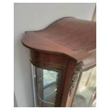 Antique French 3 Shelf Display Curio Cabinet