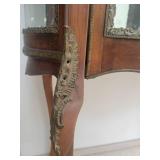 Antique French 3 Shelf Display Curio Cabinet