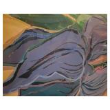 1980s Sally Anderson Large Abstract Painting