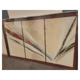 Elba Alvarez Acrylic Triptych Painting on Canvas.