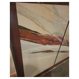 Elba Alvarez Acrylic Triptych Painting on Canvas.